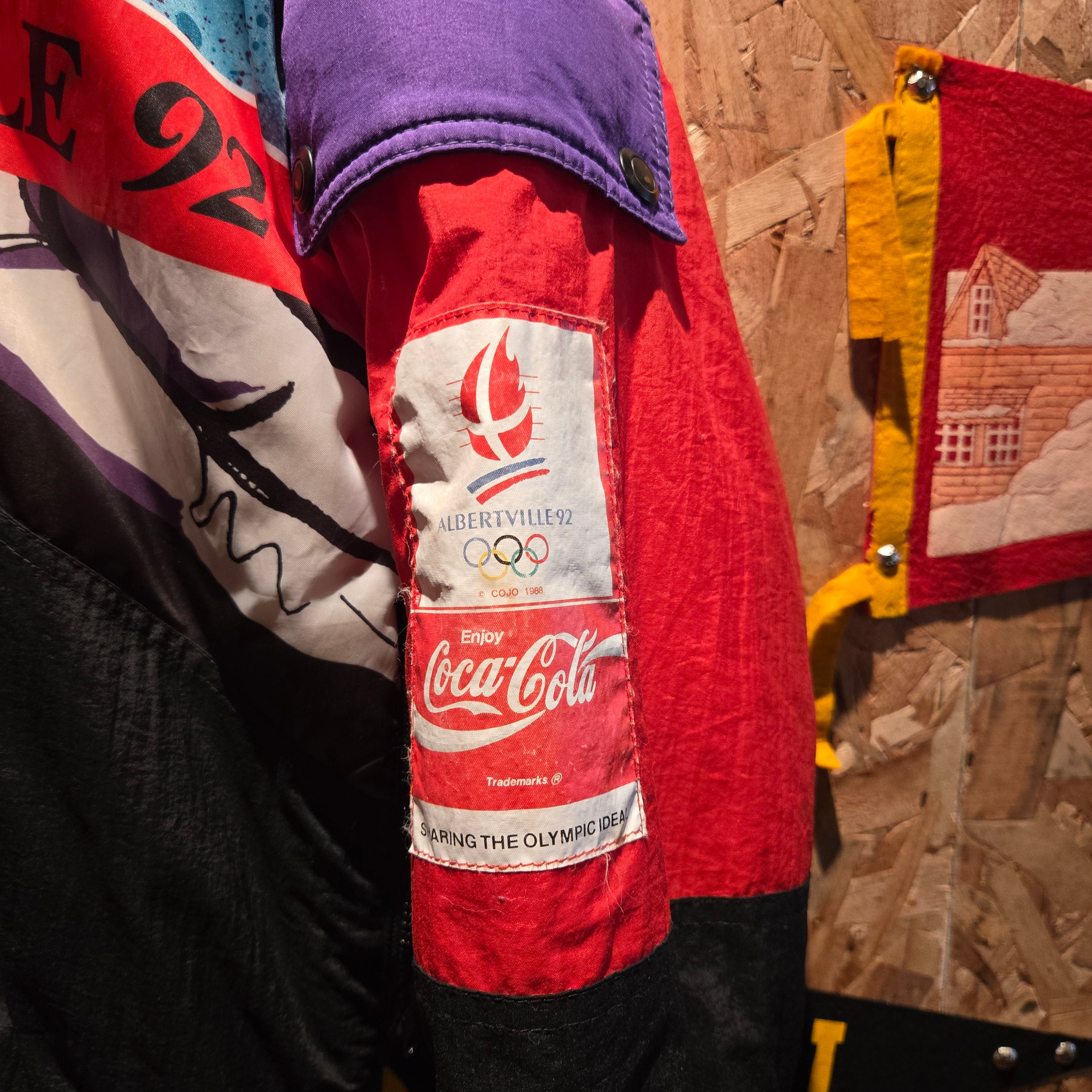 VTG Coca Cola Albertville 1992 Olympics Jacket Ski Winter Retro 90s: Large