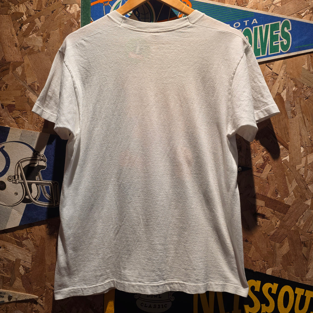 VTG 80'S Homar Simpson All American Dad The Simpsons White Graphic T-Shirt: Medium