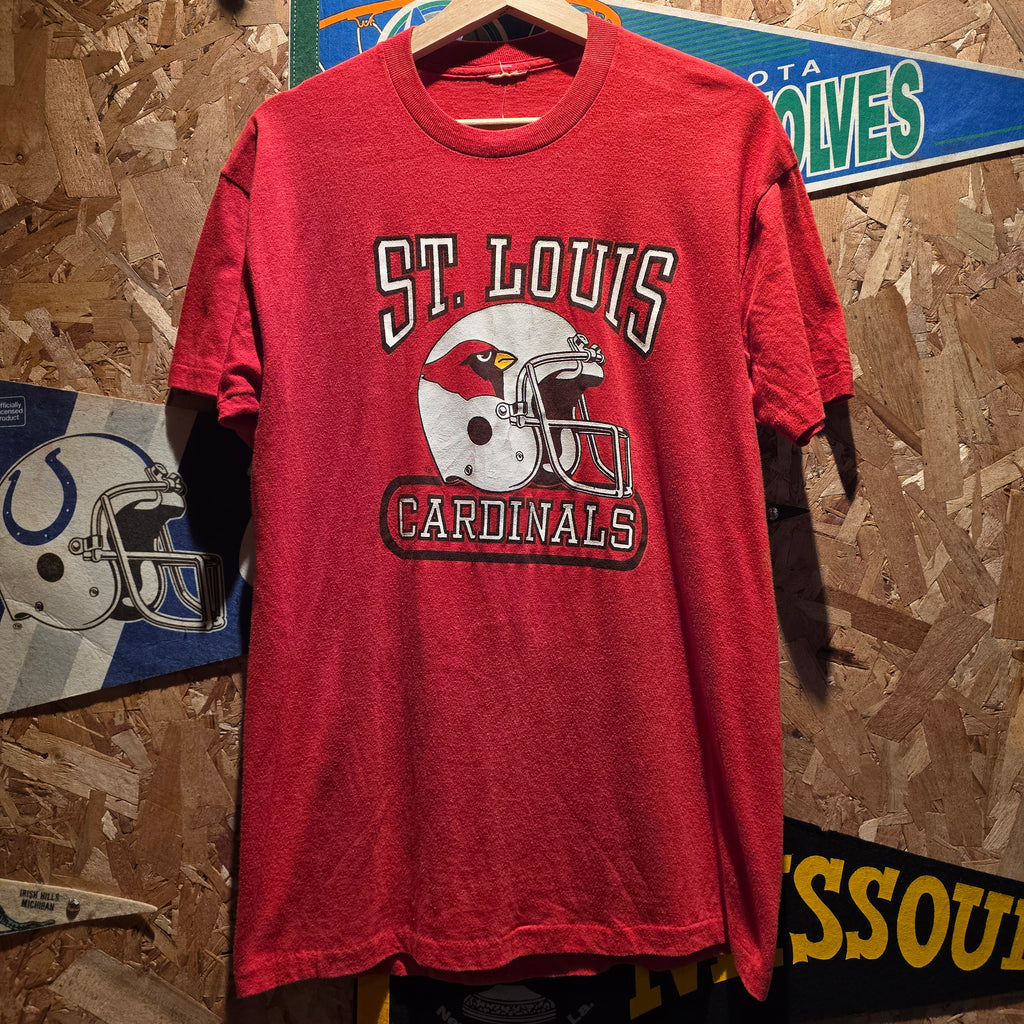 VTG 80's St. Louis Cardinals Football T-Shirt: Large