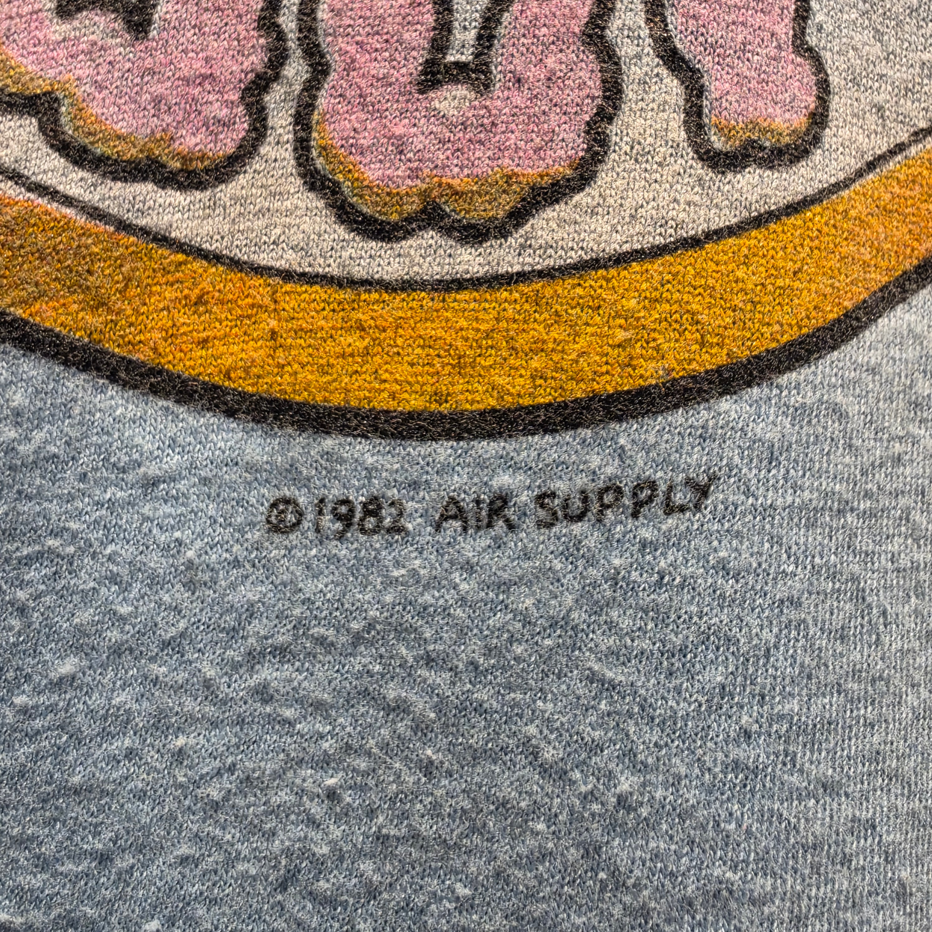 VTG 1982 Air Supply World Tour Graphic T-Shirt: Small