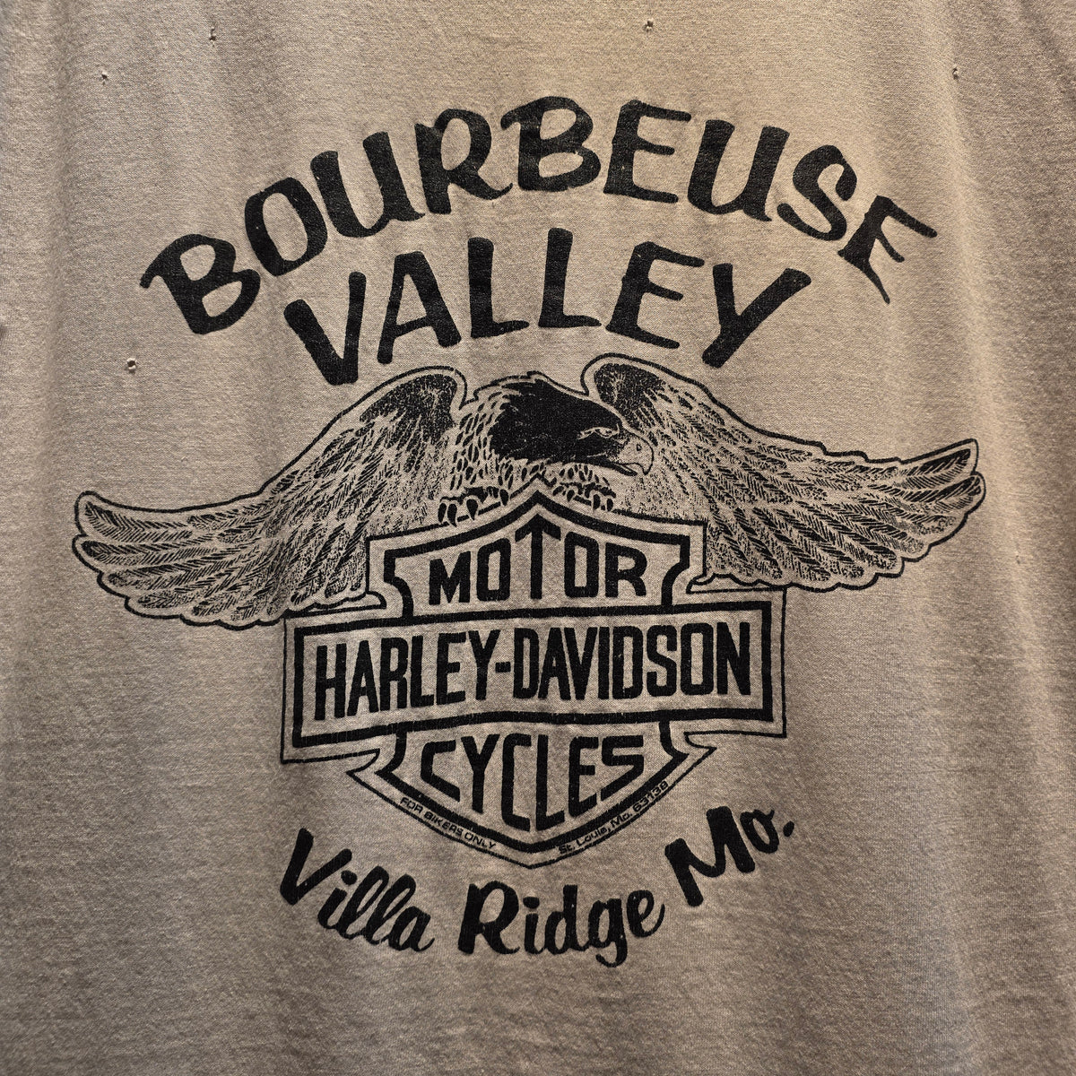 VTG 1987 Harley Davidson Only The Best Will Do White T-Shirt Eagle USA: Large
