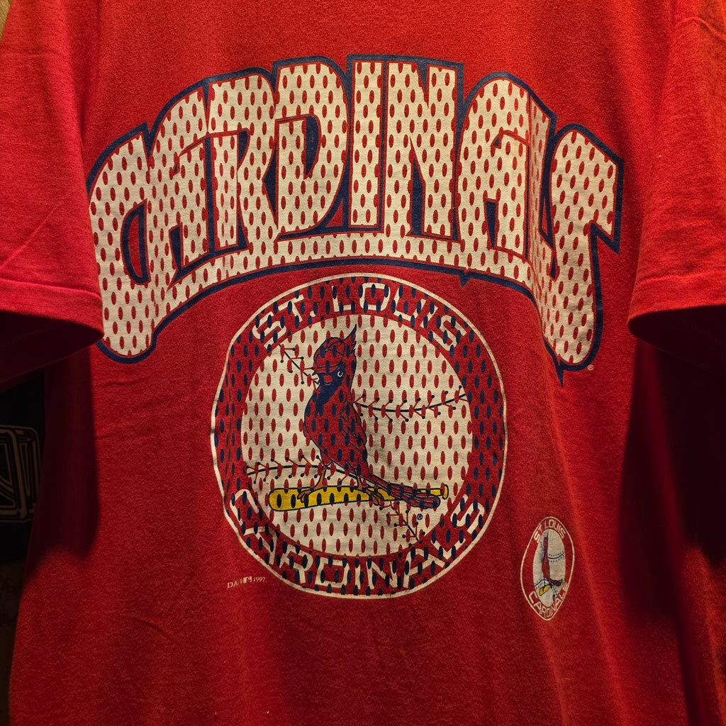 VTG 1997 St. Louis Cardinals Basball MLB Red T-Shirt: Large