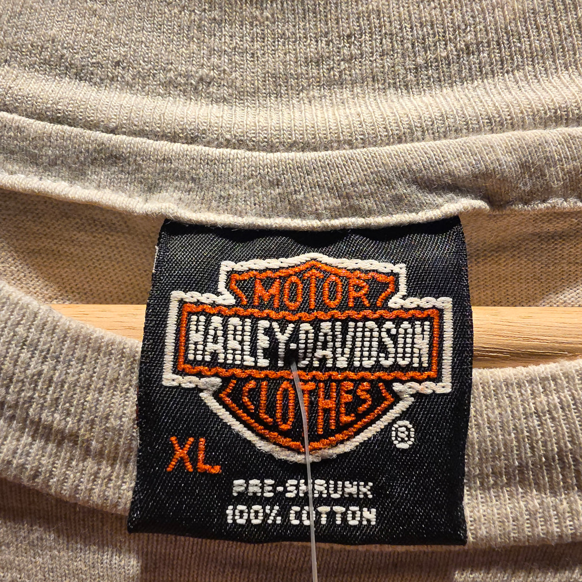 VTG 1993 Harley Davidson Single Stitch Grey Villa Park Illinois T-shirt: XL