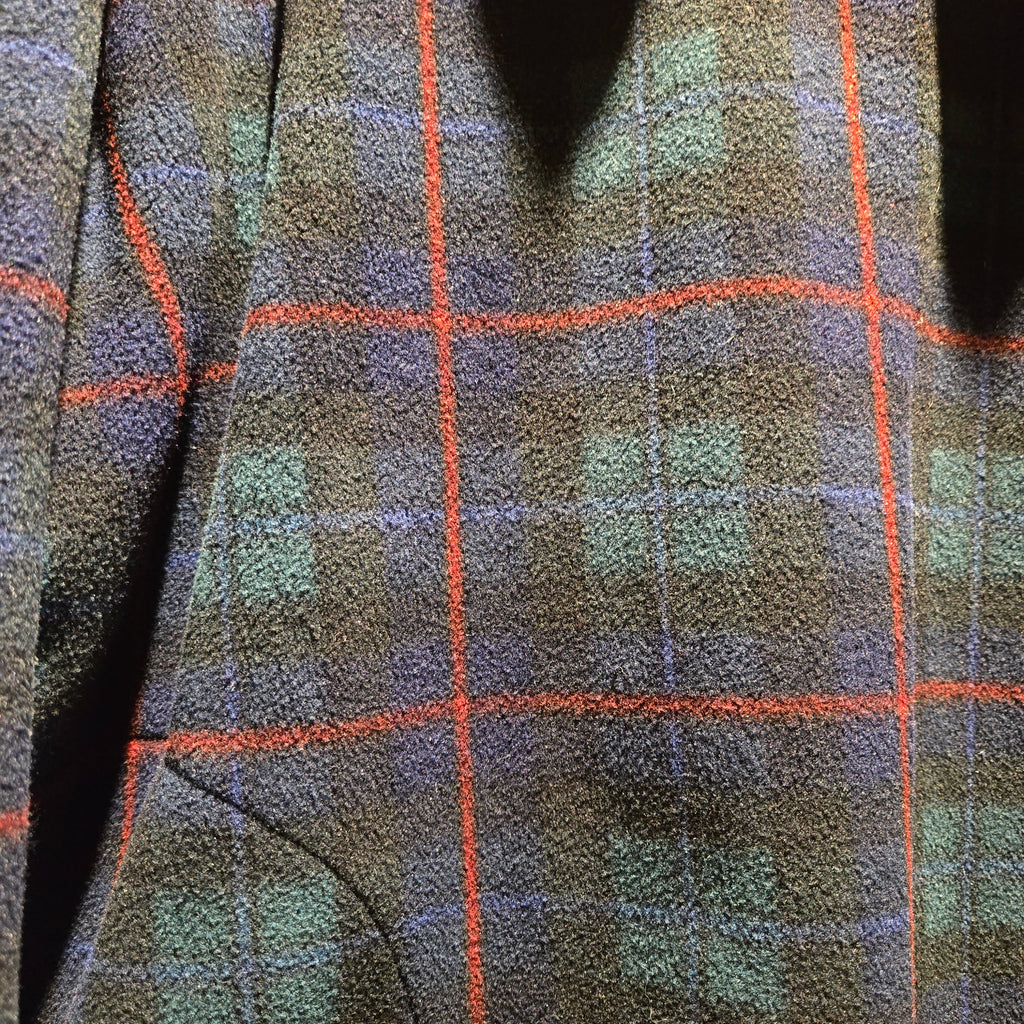 VTG POLO Ralph Lauren GOLF Plaid Reversible Windbreaker & Fleece Jacket: XL