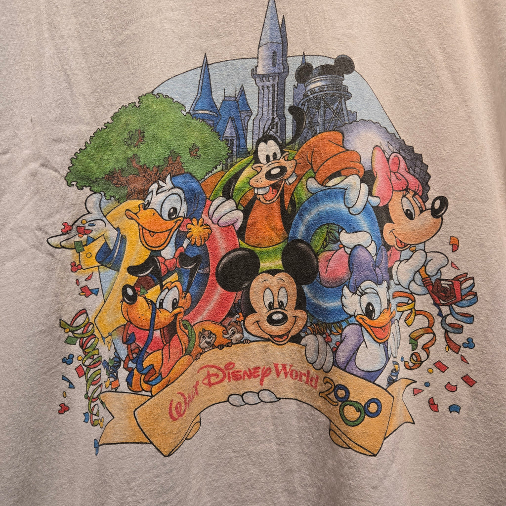 VTG 2000 Y2K Disney Mickey Mouse Minnie Mouse Doubl3 Sided T-Shirt: XL