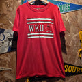 VTG Western Kentucky Hilltoppers 80's Champion Red T-Shirt: Large