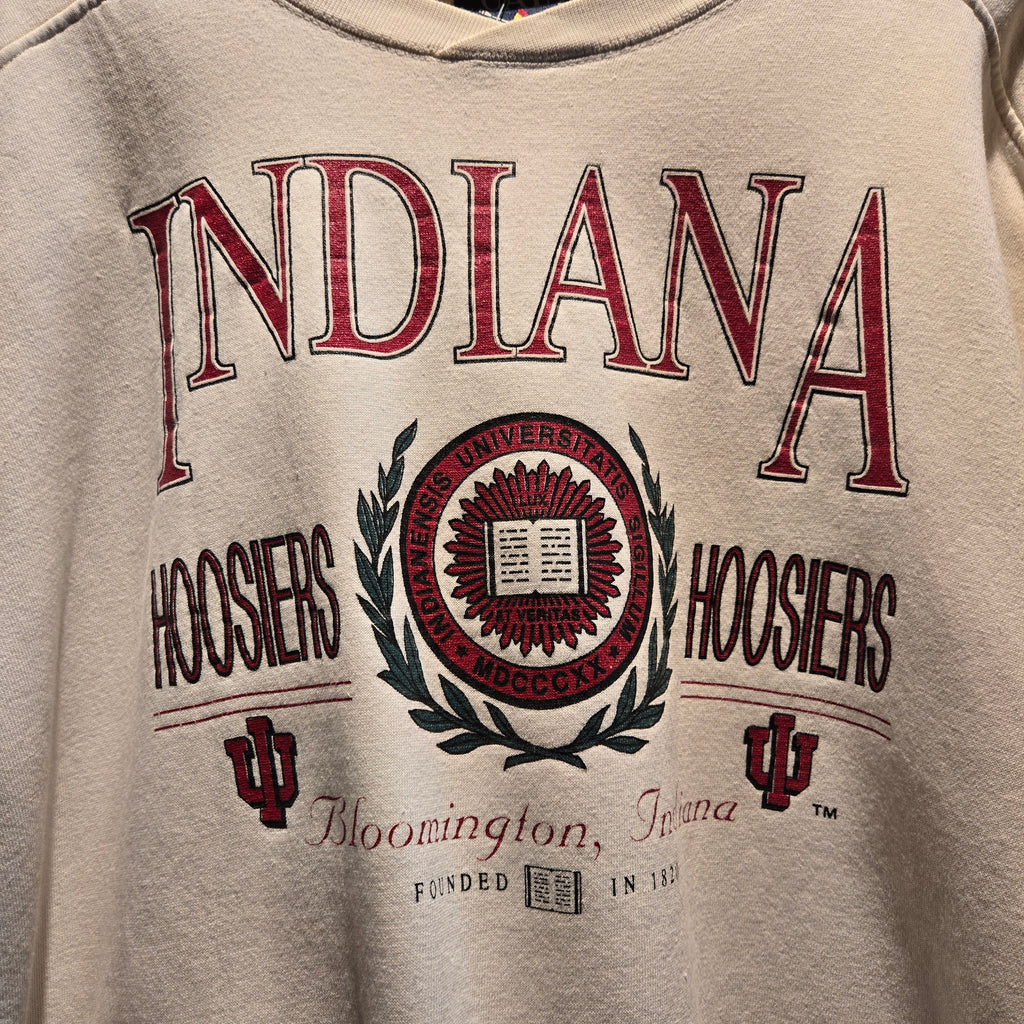 VTG Indiana Hoosiers Bloomington Galt Crew Thick Sweatshirt: Large