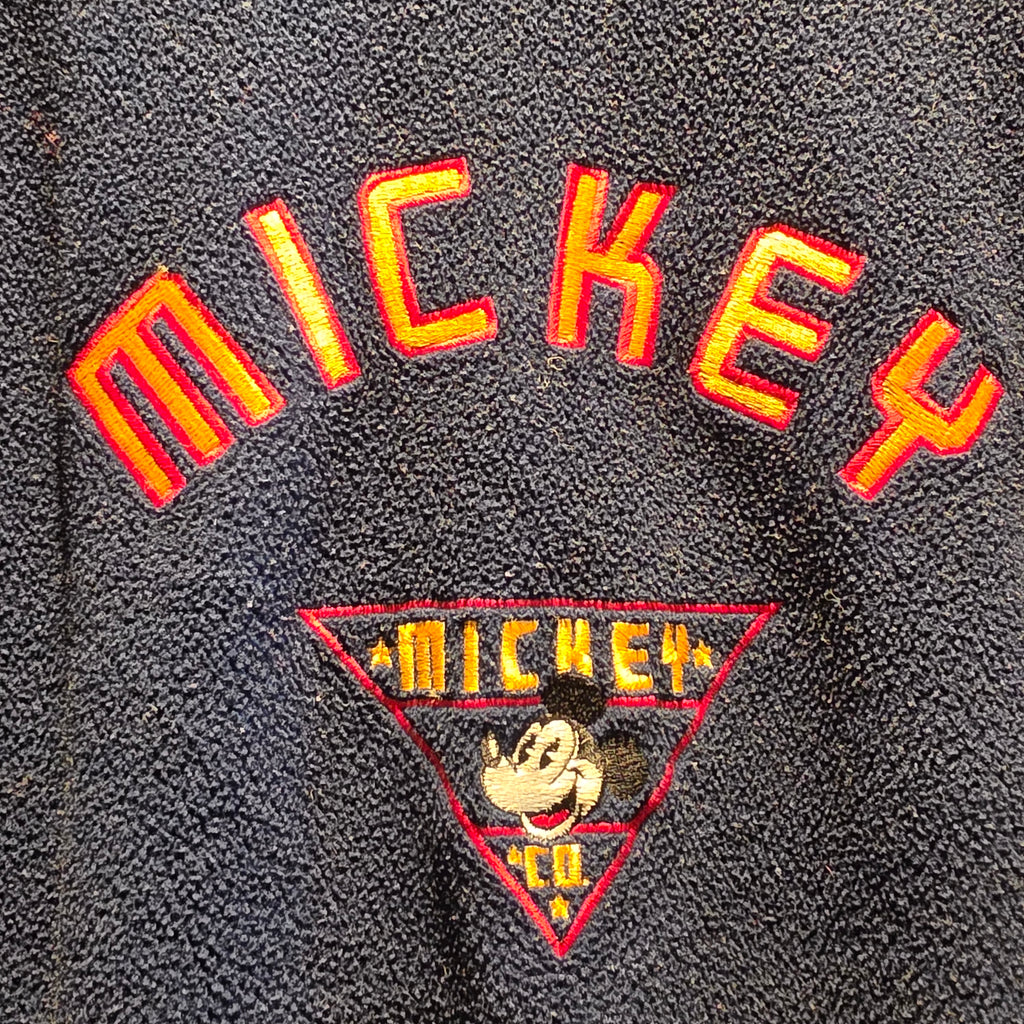 VTG 90'S Mickey Mouse Fleece Sweatshirt: Large