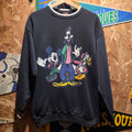 VTG Mickey Unlimited Black Sweatshirt Mickey Mouse, Goofy: Large