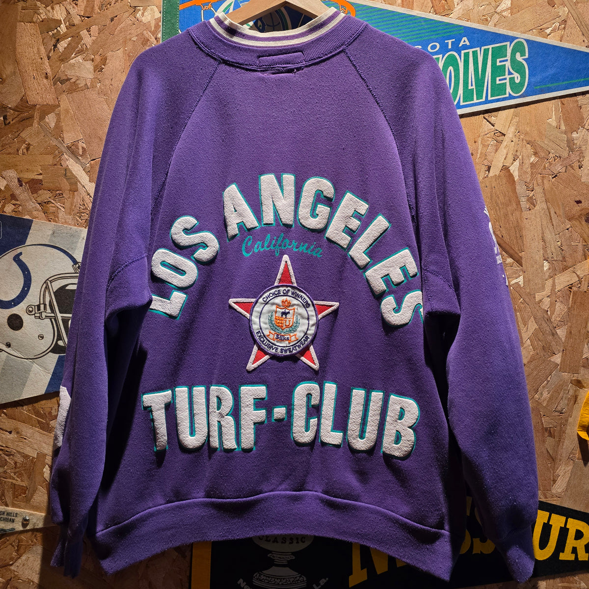 VTG 1988 Silks Winner Exclusive Sweatshirt Los Angeles Turf-Club: XL