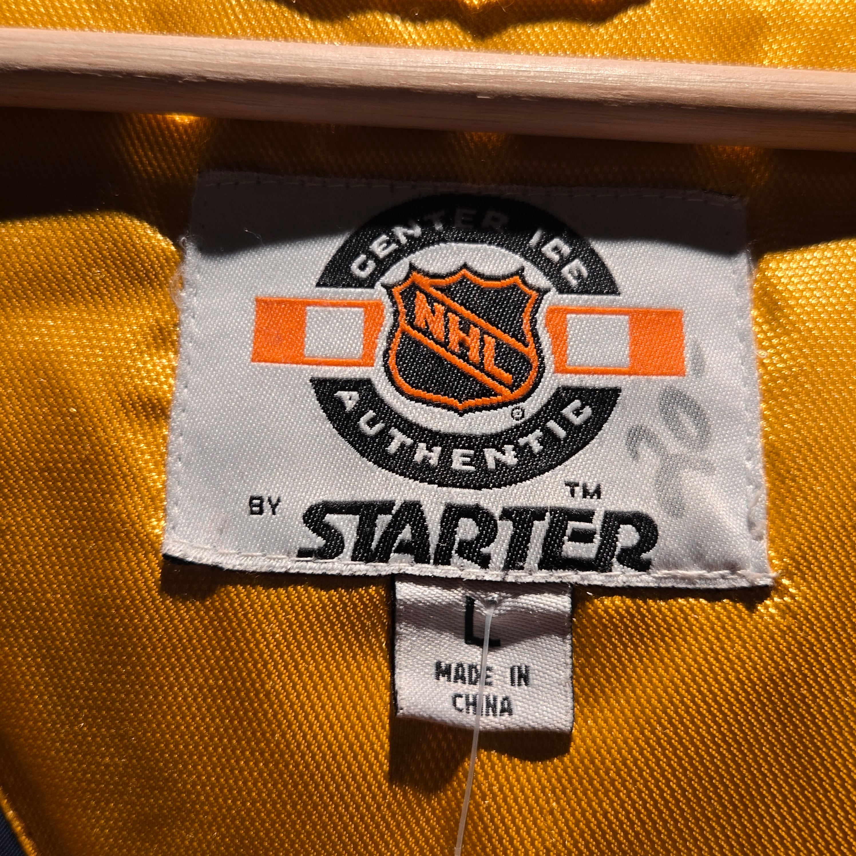 VTG Starter St. Louis Blues NHL Hoodie Puffer Jacket: Large