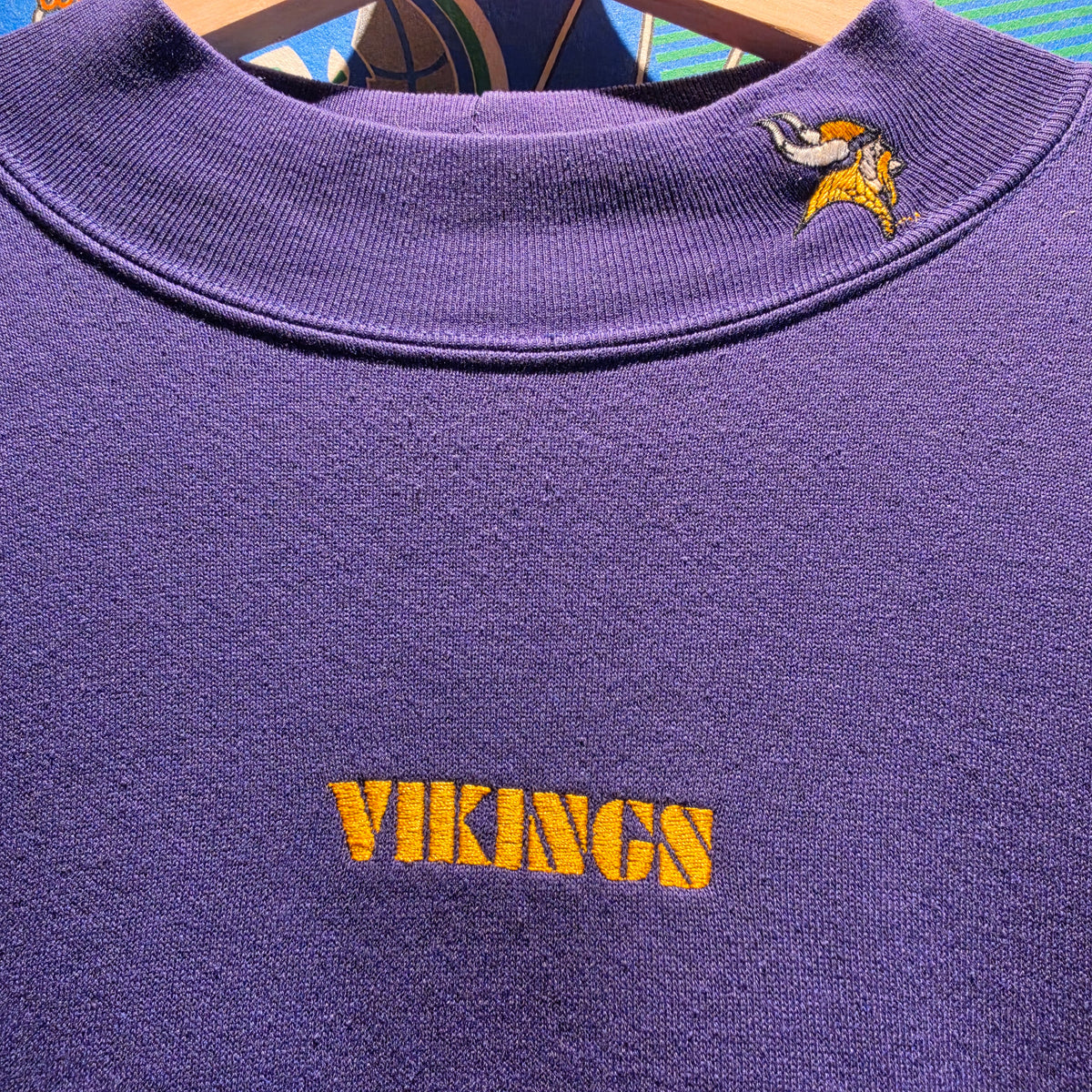 VTG Majestic Minnesota Vikings Sweatshirt Made In USA: XL