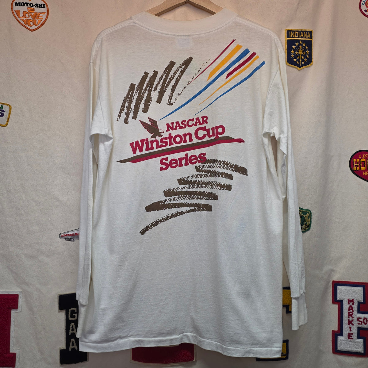 VTG Nascar Winston Cup Pocket Long Sleeve Double Sided T-Shirt: XL