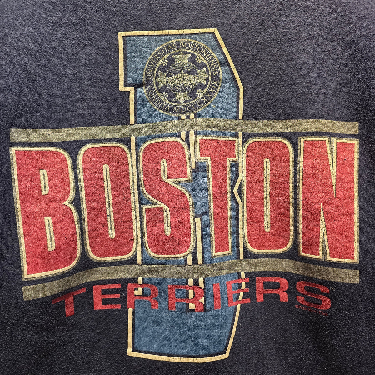 VTG Paris Sports Club Boston University Terriers 2 Toned Sweatshirt: Large