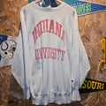 VTG 80's Champion Reverse Weave Indiana Hoosiers Tri Blend Distressed: 2XL