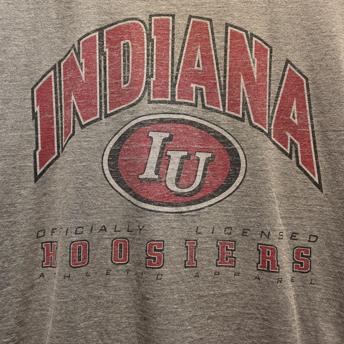 VTG Indiana Hoosiers University Grey T-shirt TSI: Large