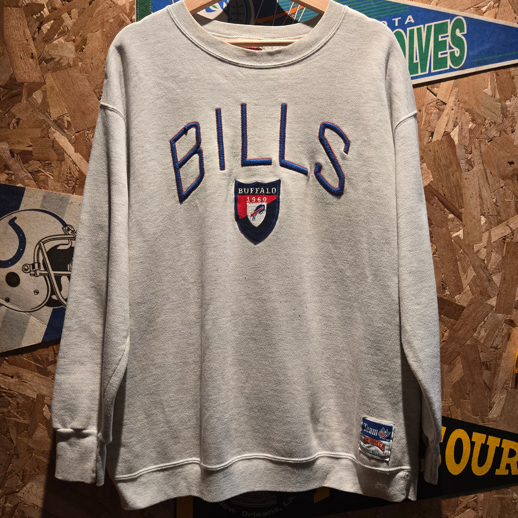 VTG Nutmeg Buffalo Bills NFL Gray Sweatshirt: Large
