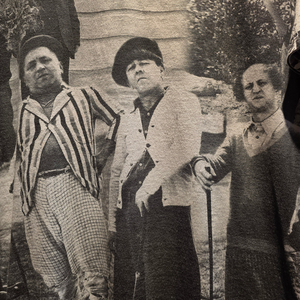 VTG 1998 Three Stooges All Over Print T-Shirt Mens Large Hometown TV 90s Comedy