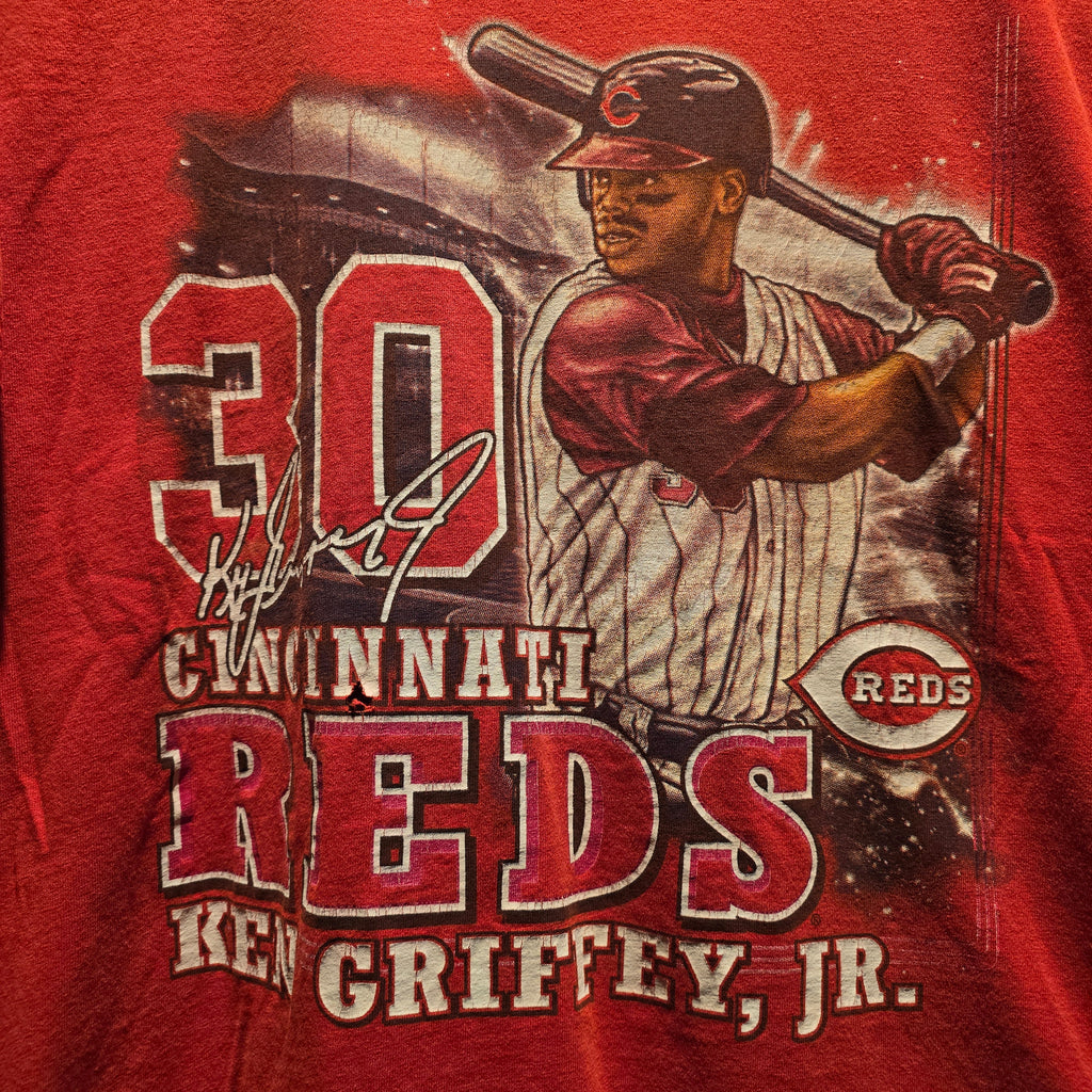 2009 Ken Griffey Jr Cincinnati Reds Red T-Shirt: Large
