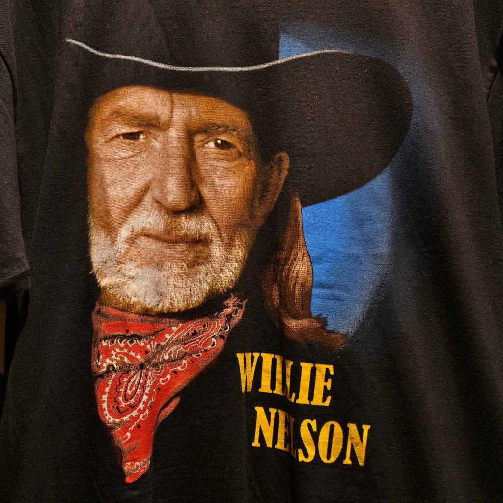 2017 Willie Nelson Summer Tour Black T-Shirt Limited To /600: Large