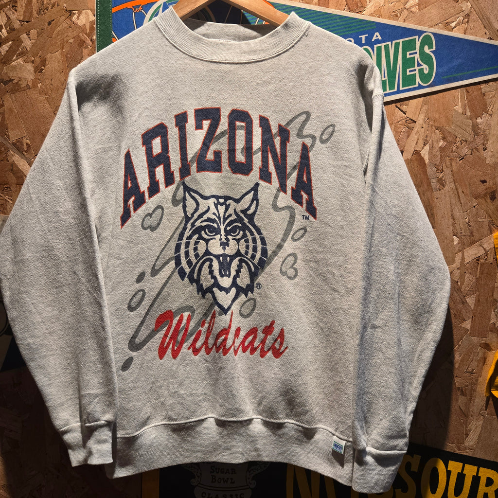 VTG 80's Arizona Wildcats Gray Sweatshirt Discus Athletic: Medium