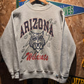 VTG 80's Arizona Wildcats Gray Sweatshirt Discus Athletic: Medium