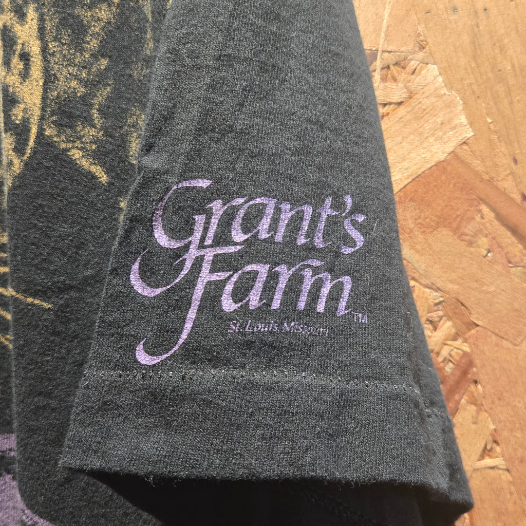 Vtg AOP Fruit Of The Loom Harlequin Jungle Theme T-Shirt: 2XL