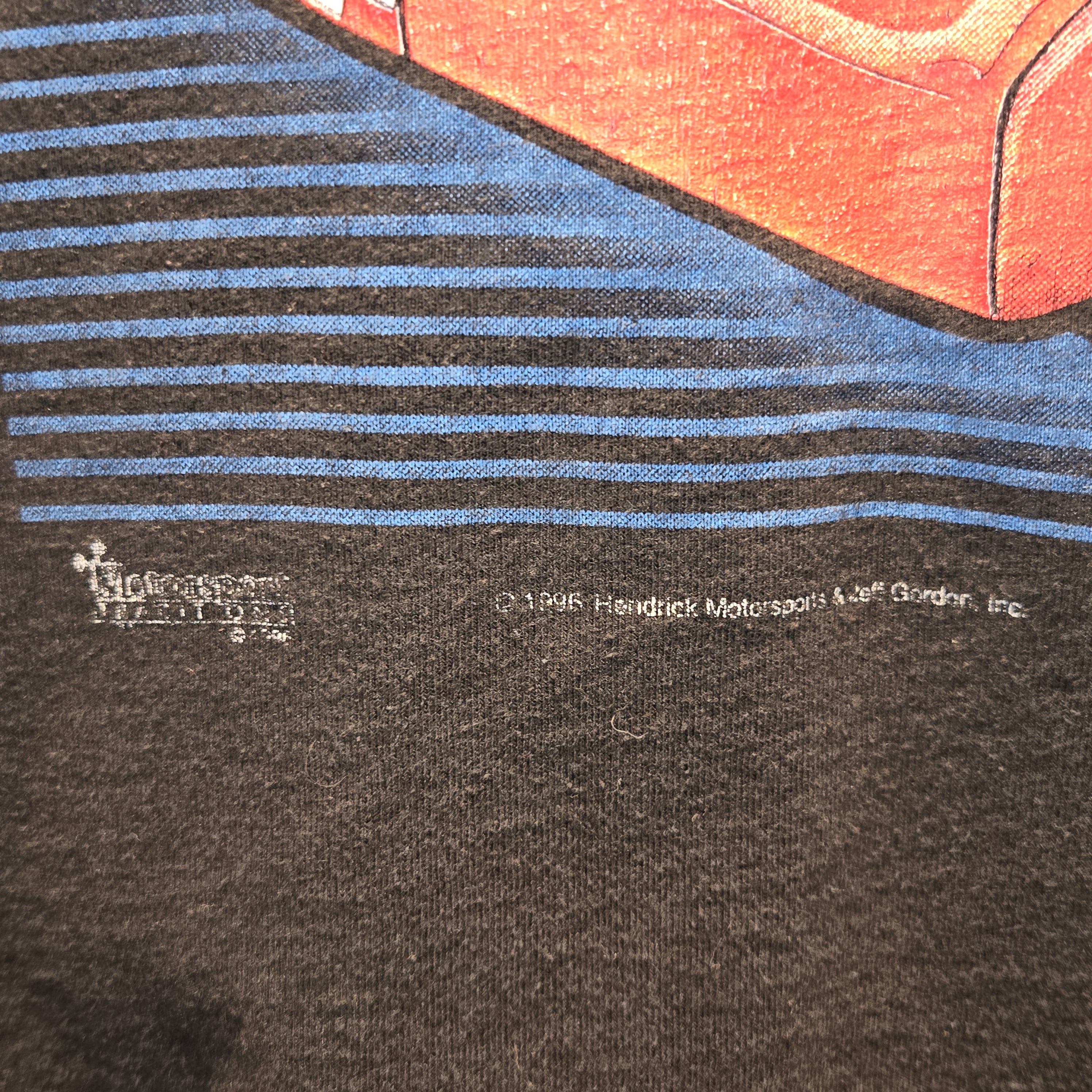 VTG 1996 Jeff Gordon Dupont Black T-Shirt: Medium