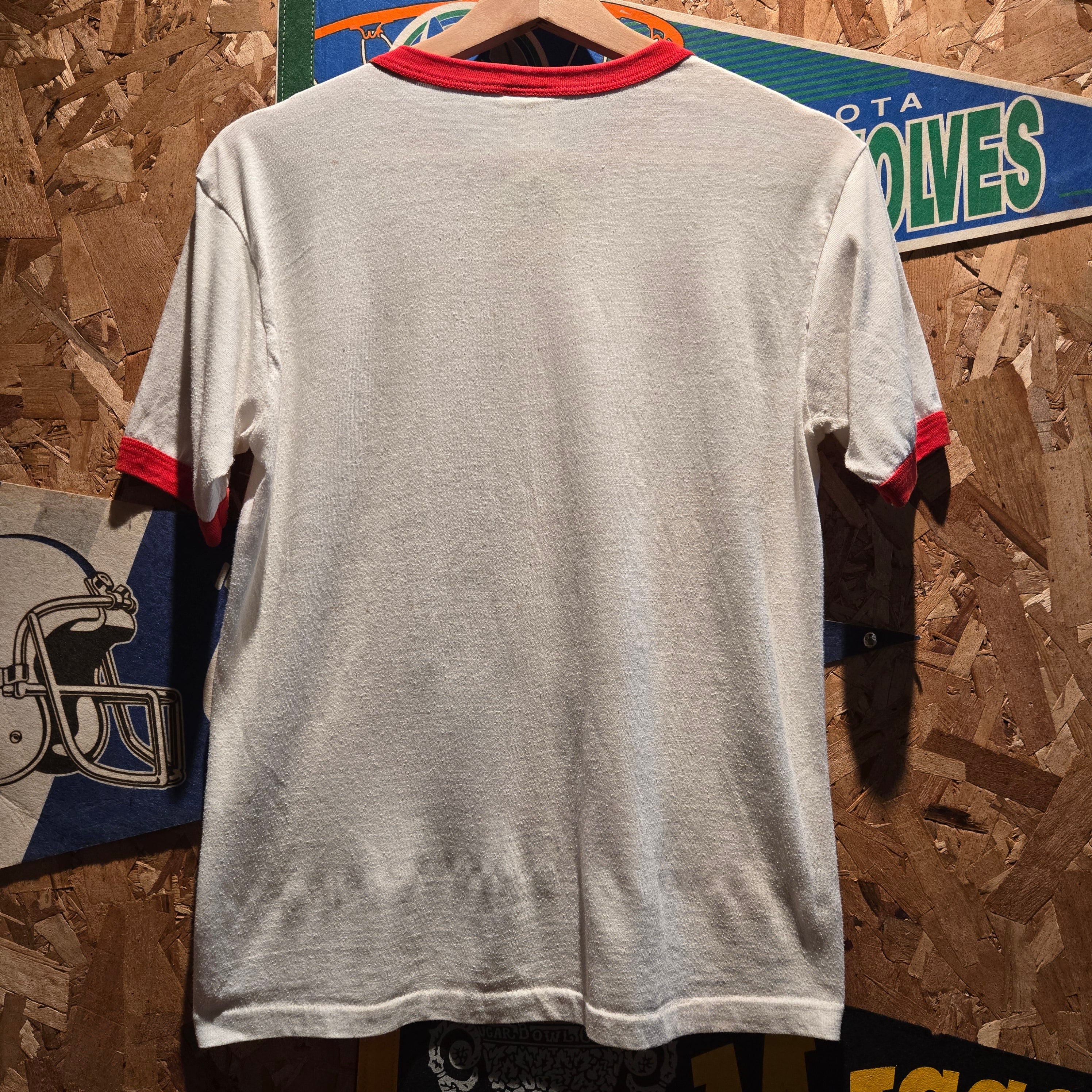 VTG 80's St. Louis Cardinals MLB World Champions Ringer T-Shirt: Medium