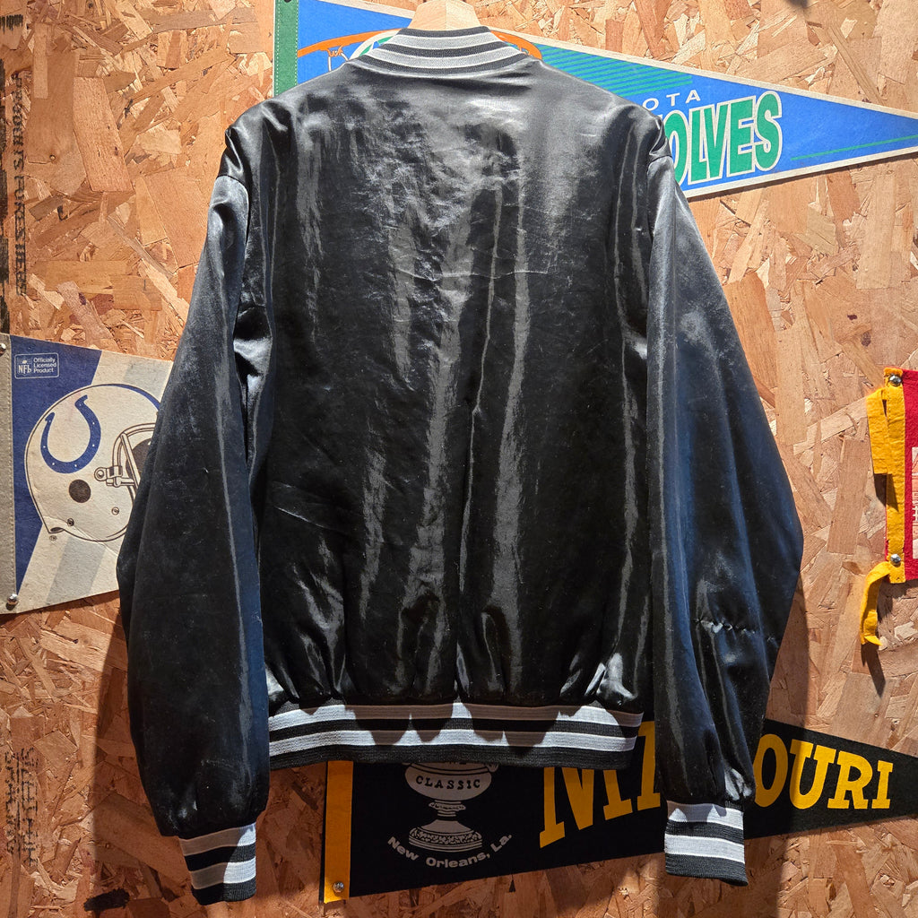 VTG Swingster 80s-90s Chicago White Sox Snap Button Jacket Satin: XL
