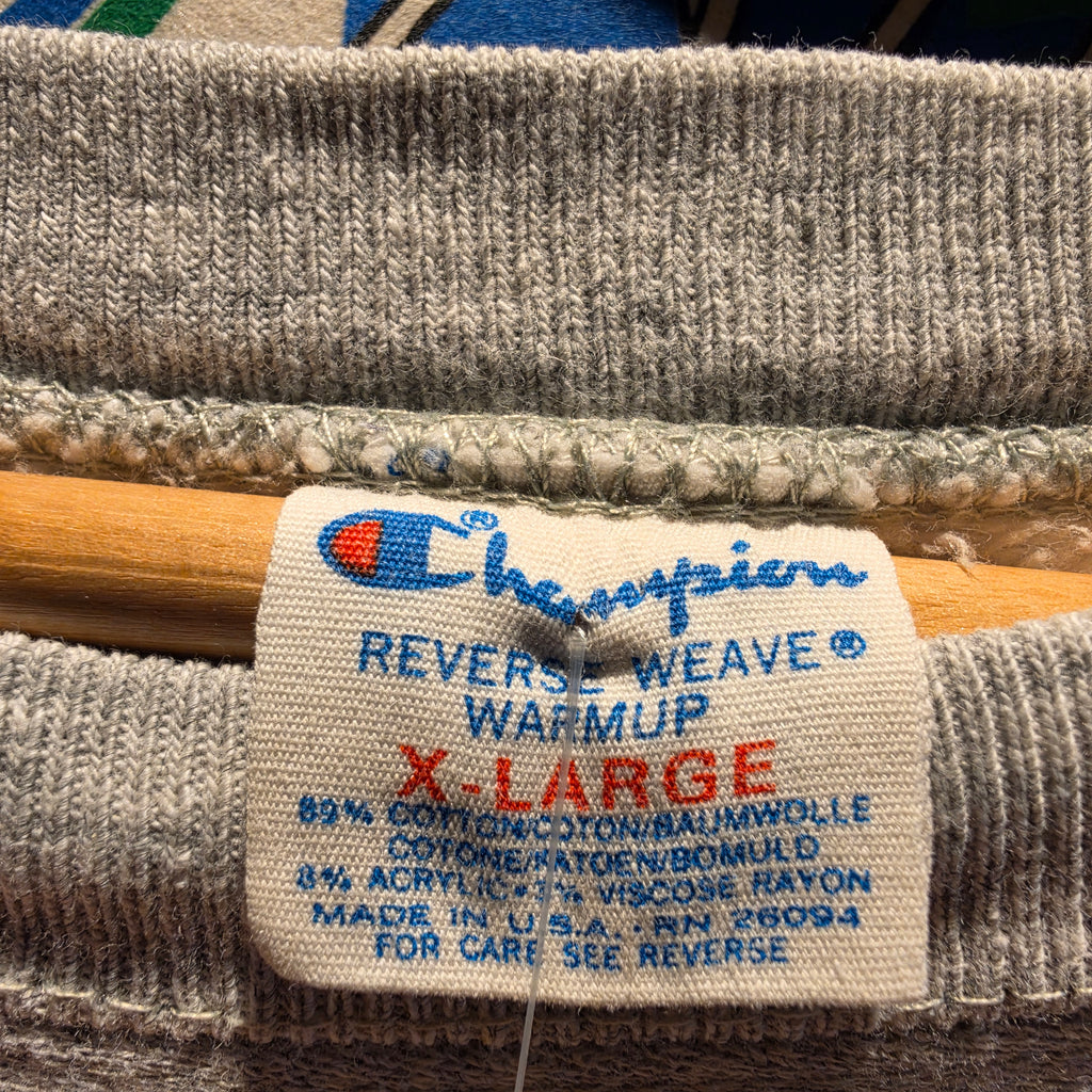 VTG Champion Reverse Weave  Notre Dame Pullover Grey Sweatshirt: XL