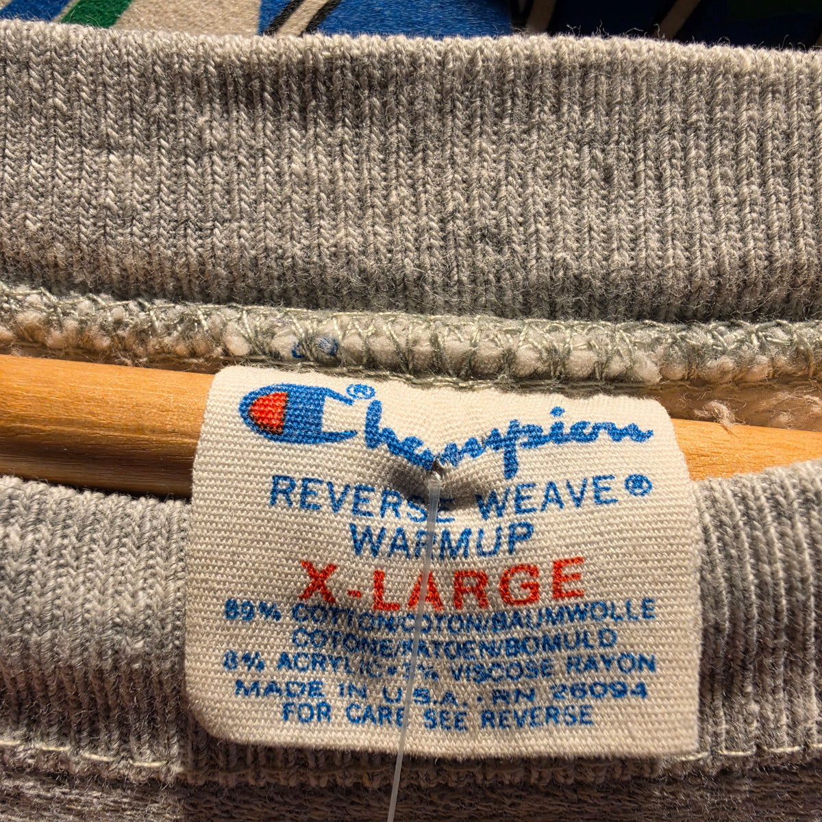 VTG Champion Reverse Weave  Notre Dame Pullover Grey Sweatshirt: XL
