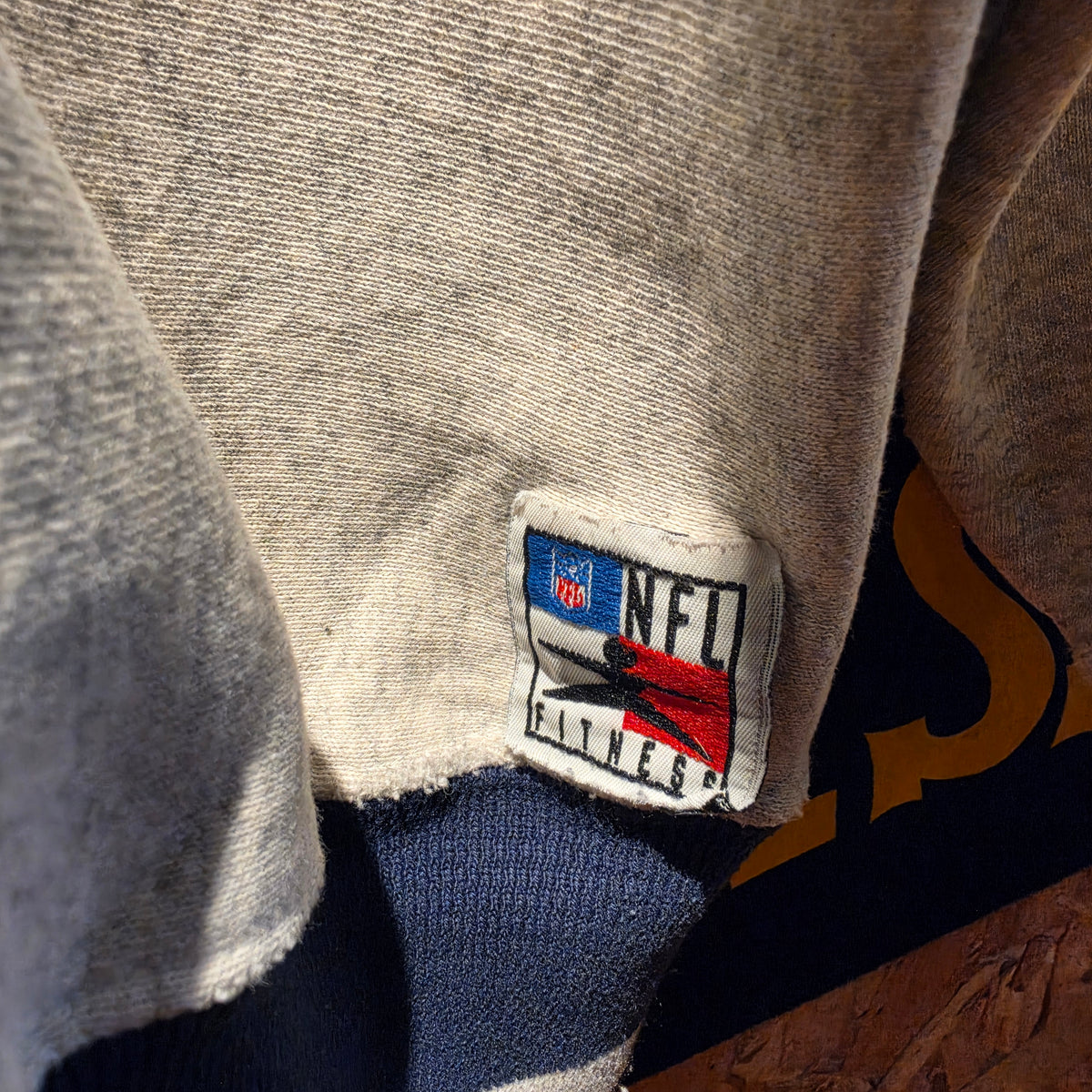 VTG Dallas Cowboys Huge Spellout Sweatshirt Grey Star
