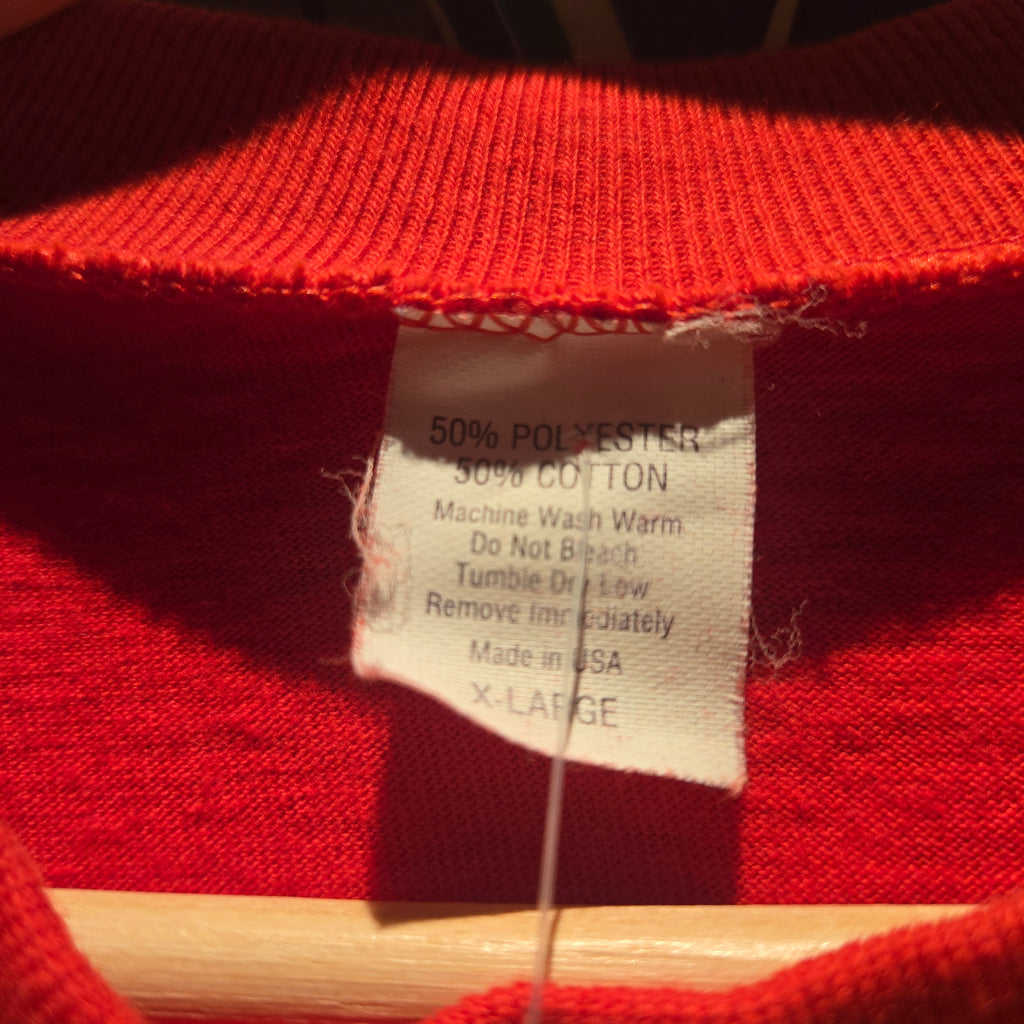 VTG 1990 Golf Pro Red Graphic T-Shirt Single Stich: XL