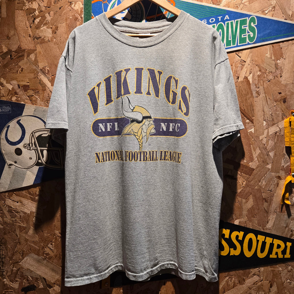 VTG 1998 Minnesota Vikings Randy Moss Grey T-shirt: XL