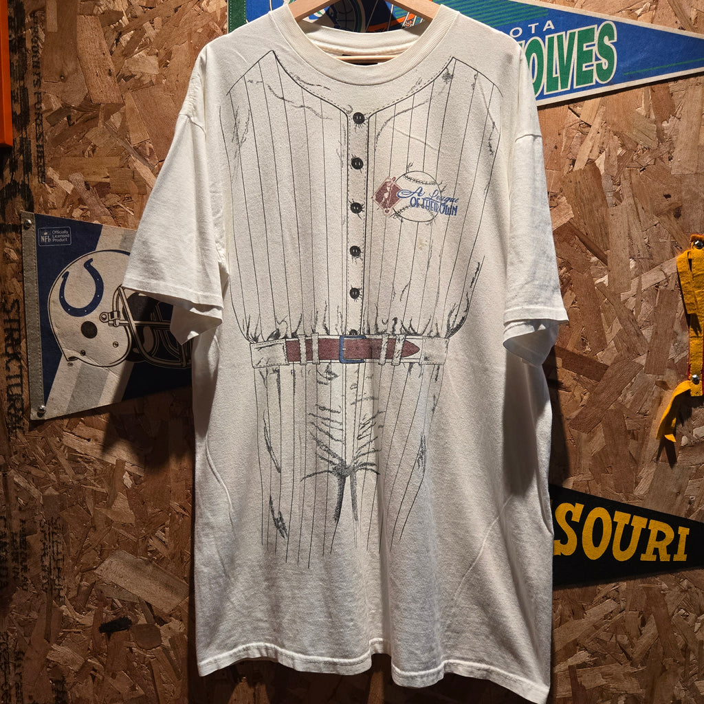 VTG A League Of Their Own Jersey Shirt Peaches Graphic T-Shirt Single Stitch USA: 2XL