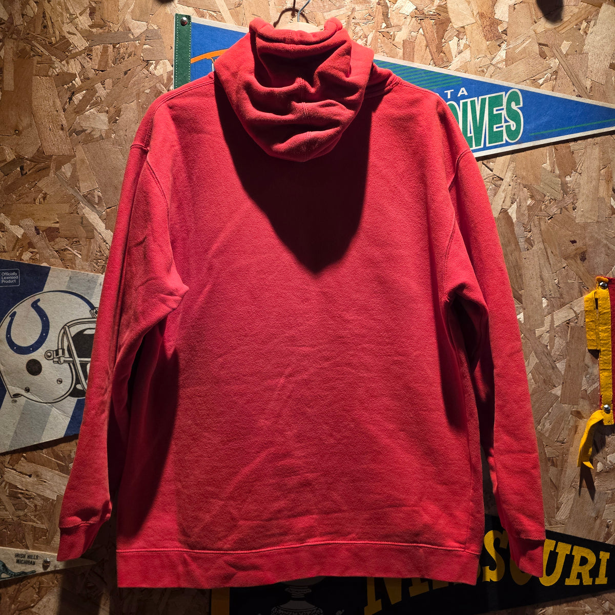 VTG Nike St. Louis Cardinals Center Swoosh Red Hoodie: Medium