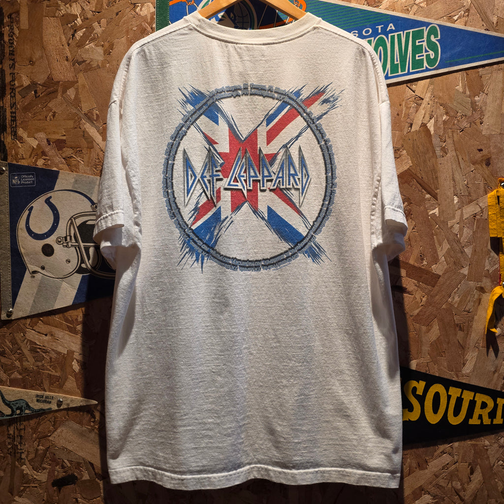 VTG 2003 Def Leppard Tour White T-Shirt: 2XL