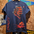 2011 Mortal Kombat Finish Him Fatility Double-Sided Navy T-Shirt: Small