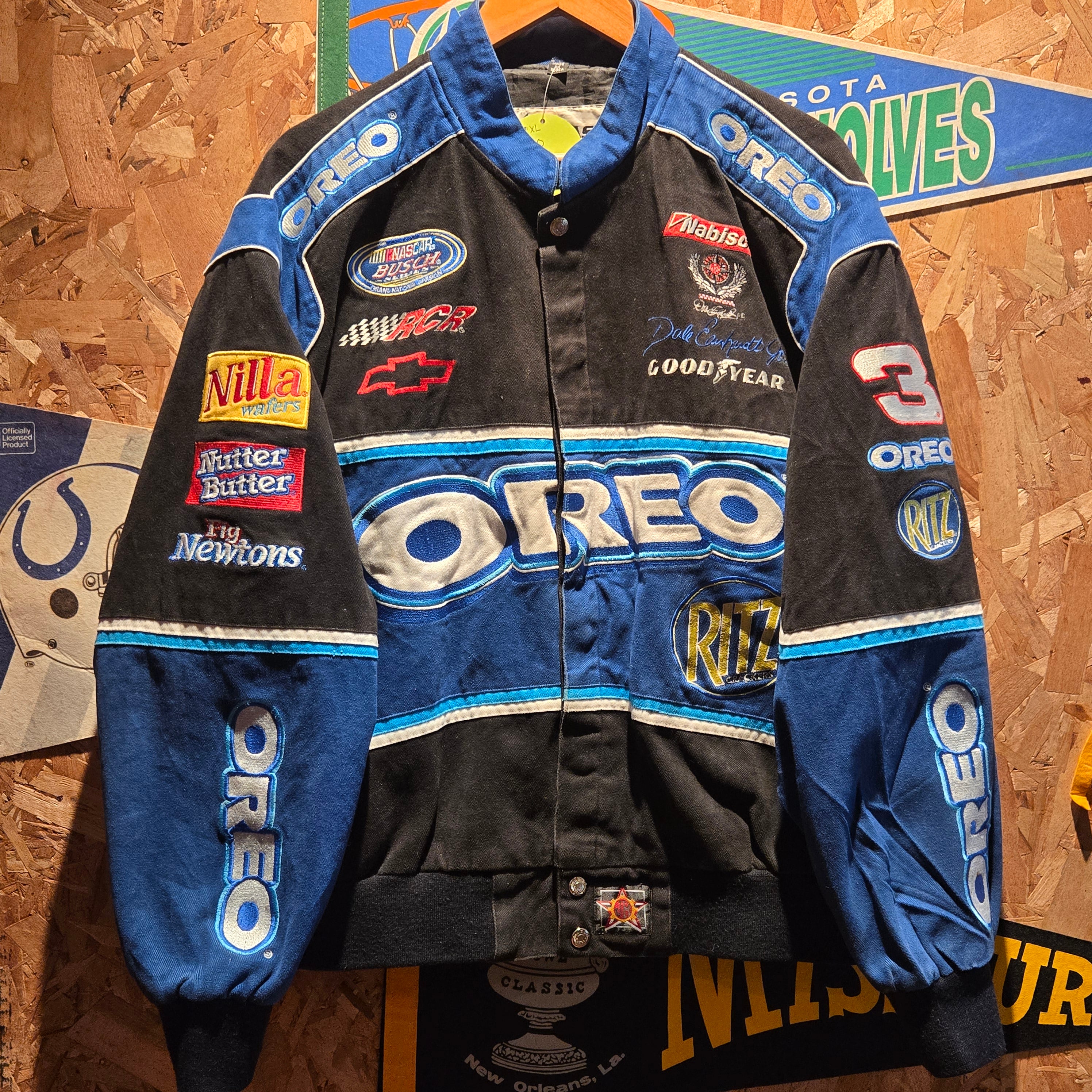 VTG Chase Authentics Dale Earnhardt Jr NASCAR Oreo Jacket JH Design: XL