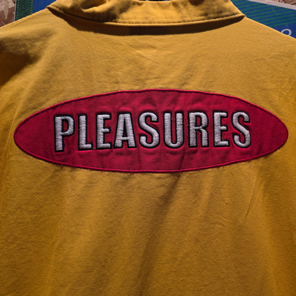 Pleasures Zip Jacket Yellow Pockets: XXL