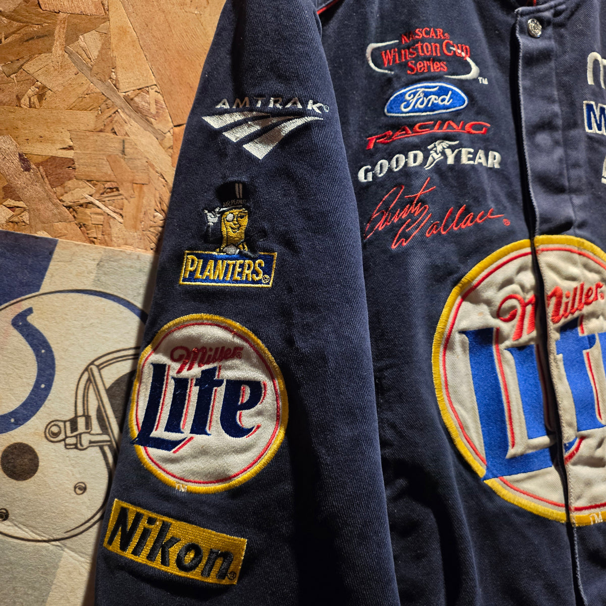 VTG Chase Rusty Wallace Jeff Hamilton Racing Jacket Winston Cup: Small