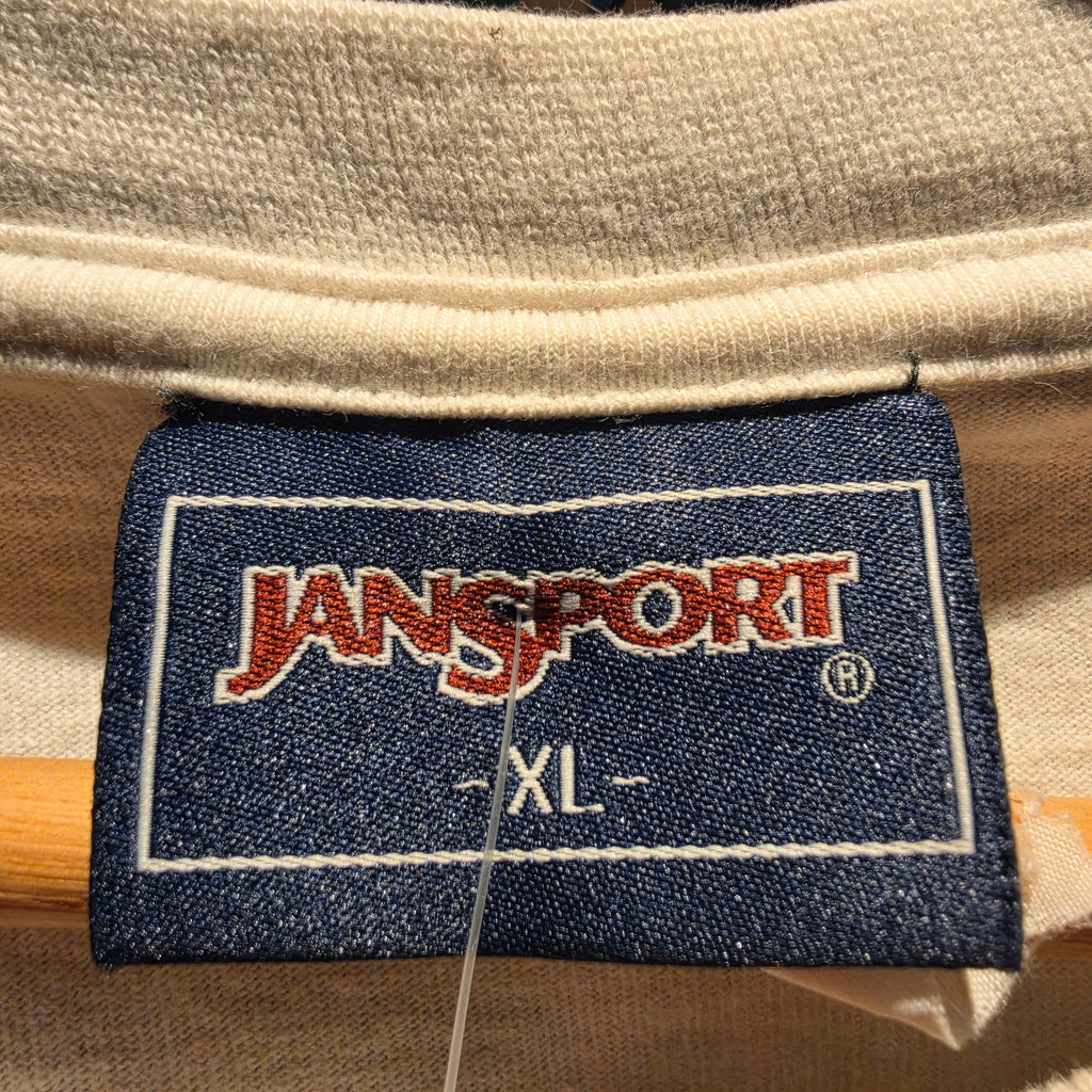 VTG Jansport Illinois Fighting Illini Long Sleeve Graphic T-Shirt: XL
