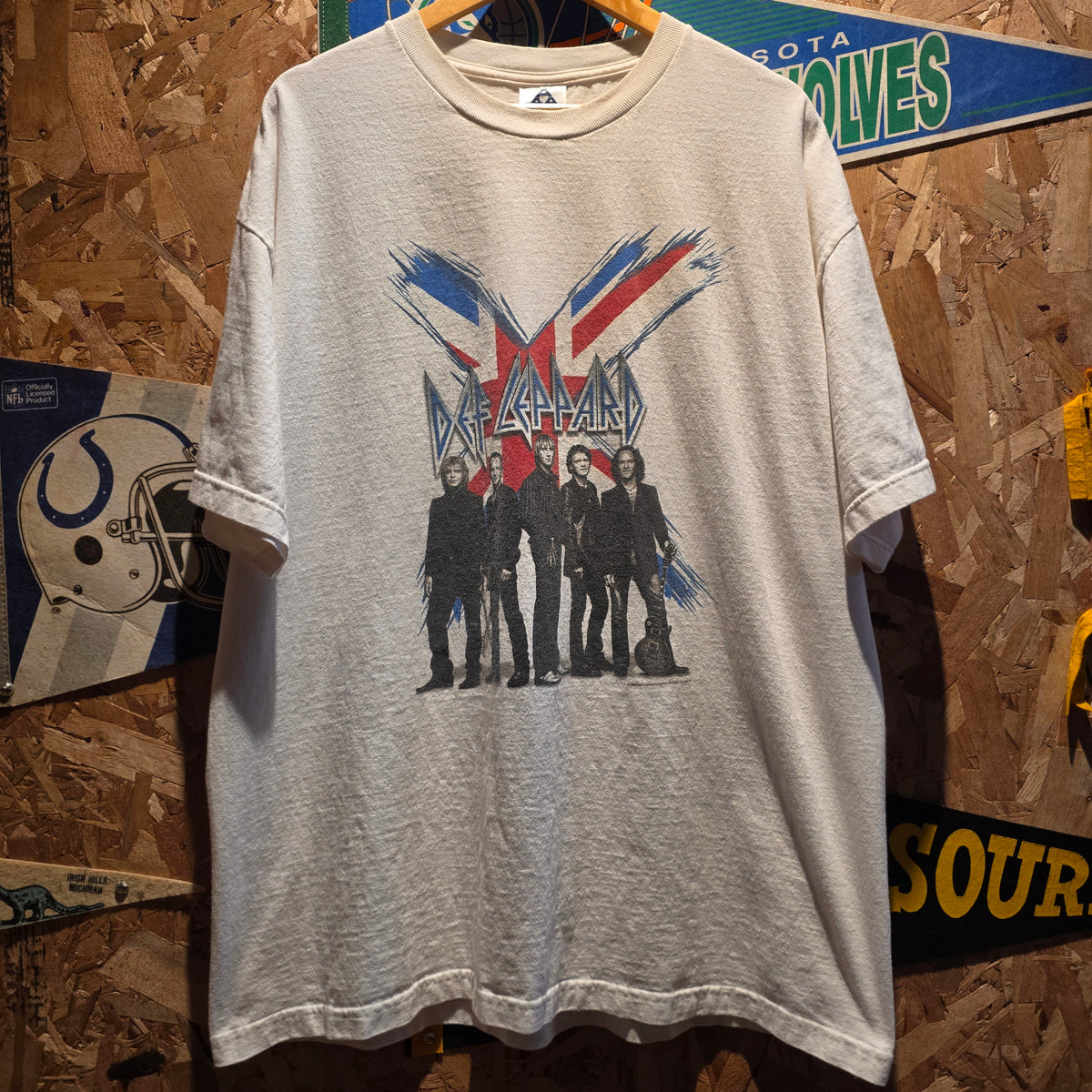 VTG 2003 Def Leppard Tour White T-Shirt: 2XL