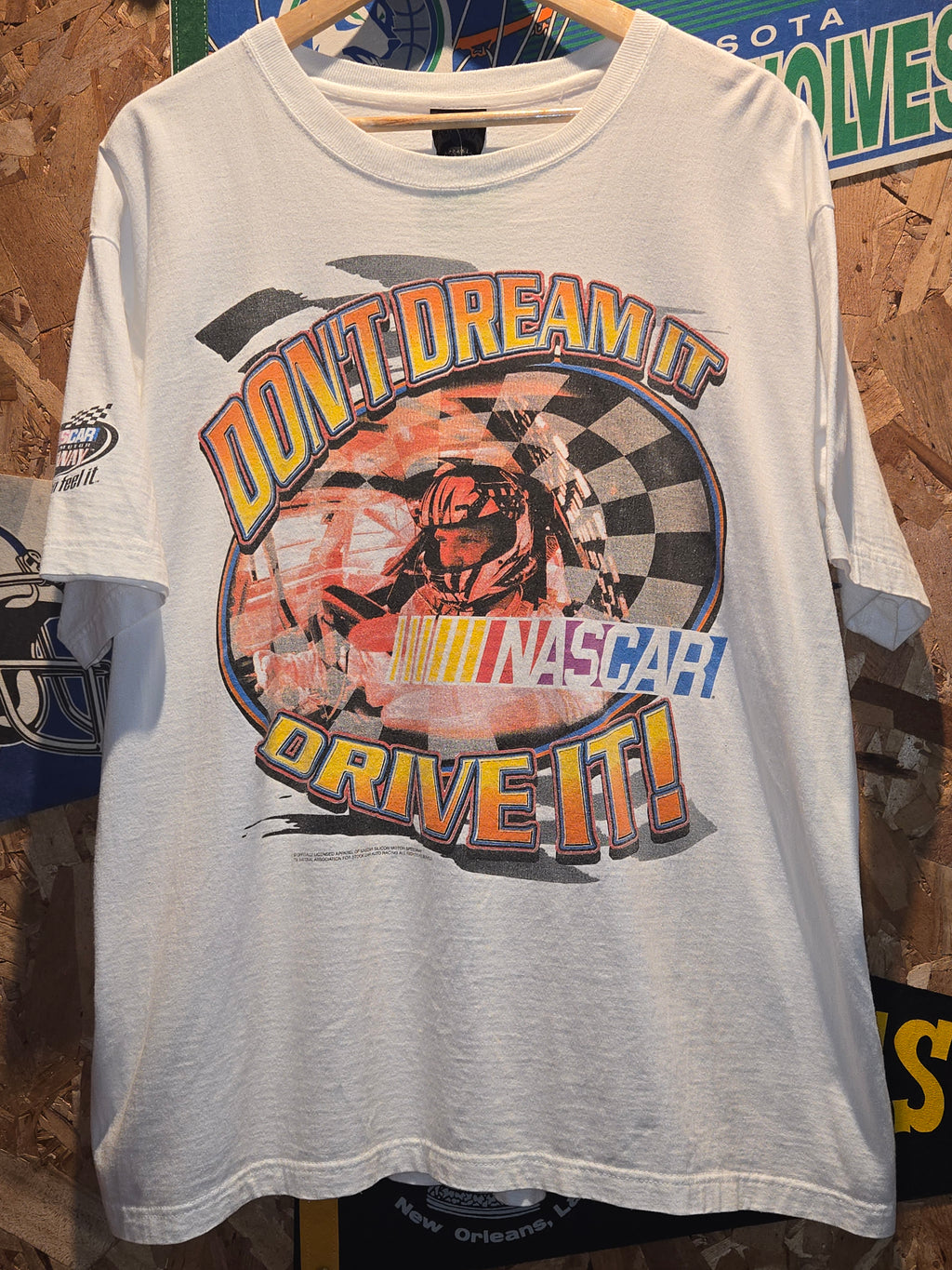 VTG Nascar "Dont Dream It Drive It" Graphic T-Shirt :XL