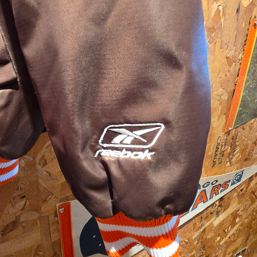 VTG 90's Reebok Cleveland Browns Satin Jacket: XL