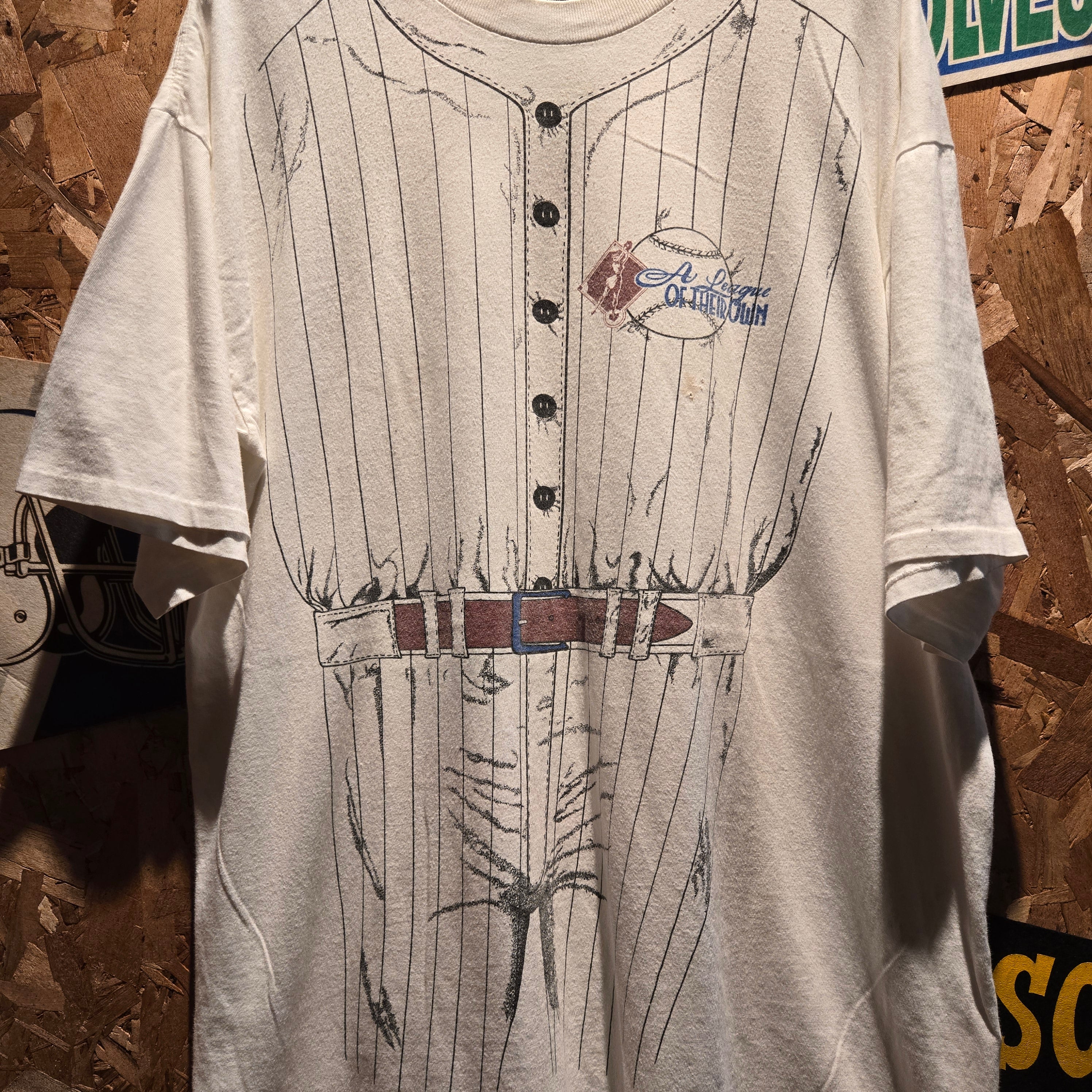 VTG A League Of Their Own Jersey Shirt Peaches Graphic T-Shirt Single Stitch USA: 2XL