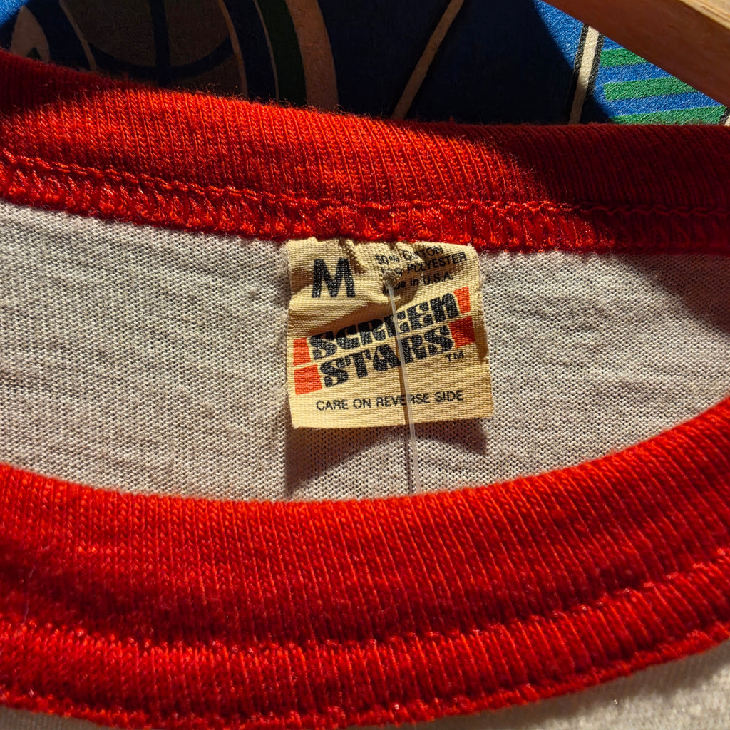 VTG 80's Screen Stars Louisville Cardinals 3/4 Sleeve T-Shirt: Medium