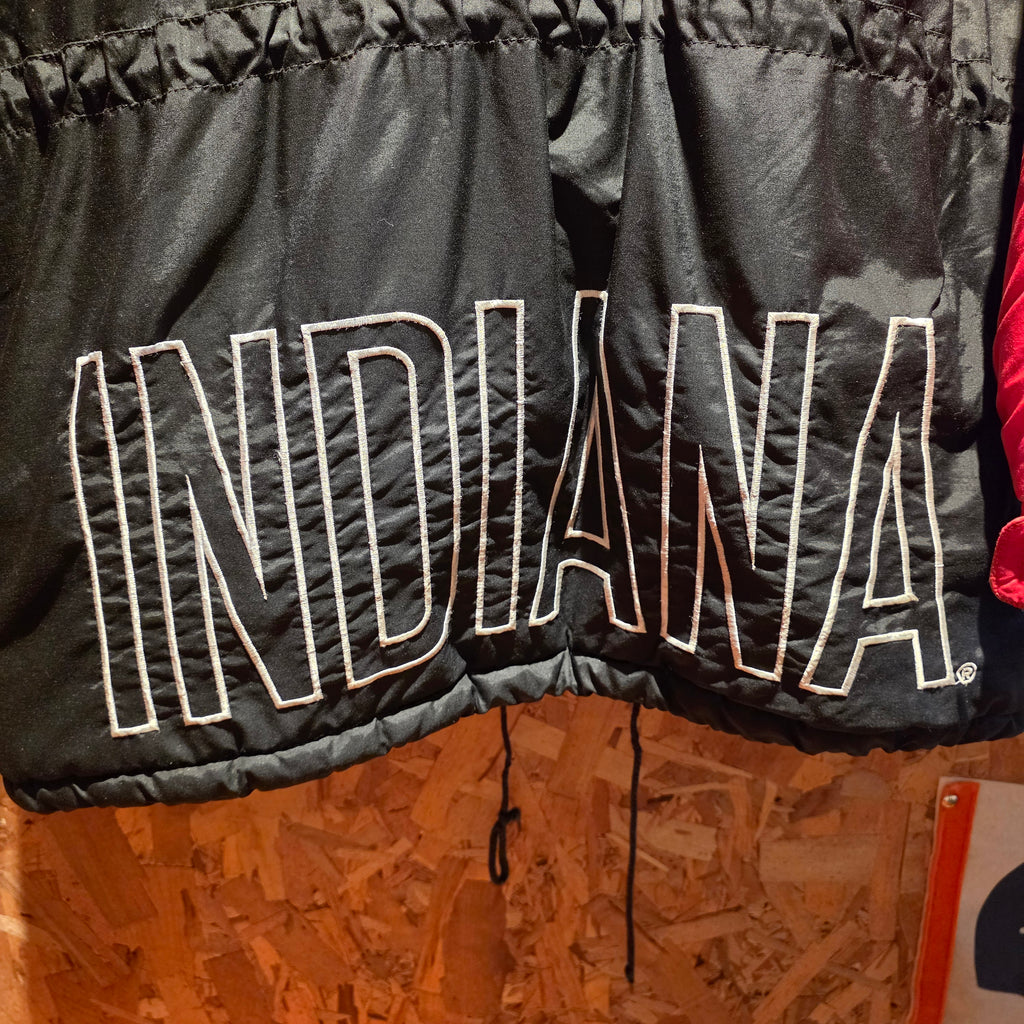 VTG Indiana Hoosiers Puffer Jacket Turbo Sportswear Spellout: Large