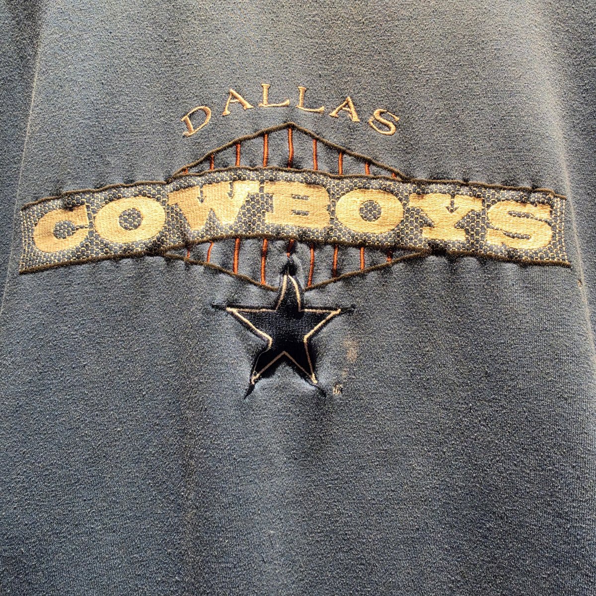 VTG 90's Starter Dallas Cowboys Blue Sweatshirt: Large